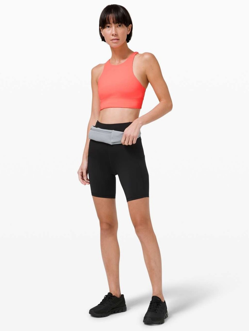 Lululemon Energy Bra High Neck Long Line Rib *Medium Support, B–D Cup size 4 - Picture 3 of 6